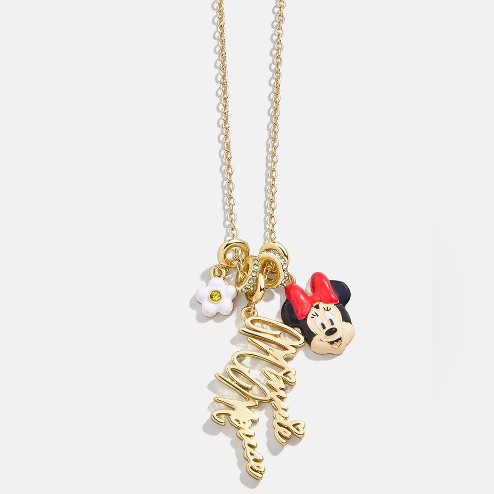 Disney Minnie Mouse Cluster Charm Necklace NEW